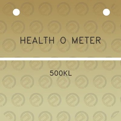 health-o-meter-500kl