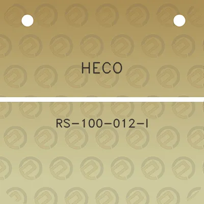 heco-rs-100-012-i