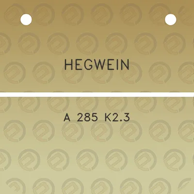 hegwein-a-285-k23