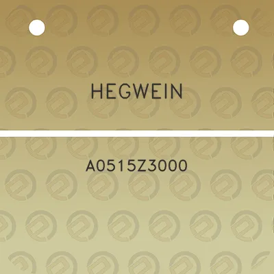 hegwein-a0515z3000