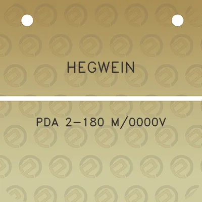 hegwein-pda-2-180-m0000v