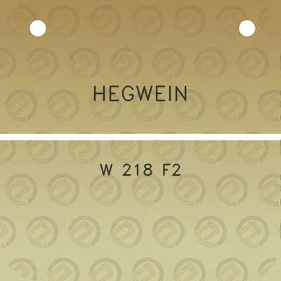 hegwein-w-218-f2