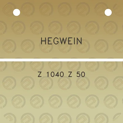 hegwein-z-1040-z-50