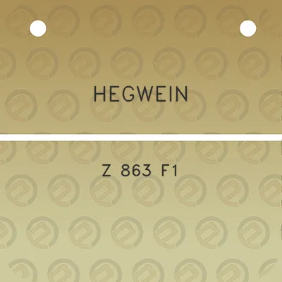 hegwein-z-863-f1