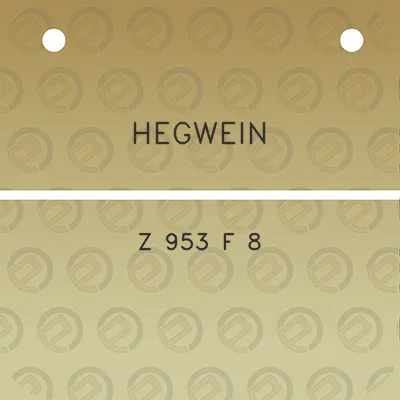 hegwein-z-953-f-8