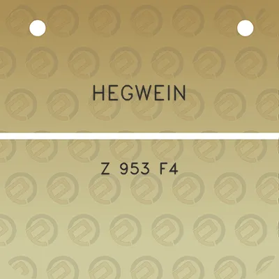 hegwein-z-953-f4