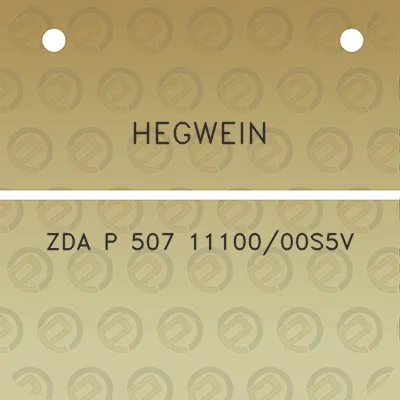 hegwein-zda-p-507-1110000s5v