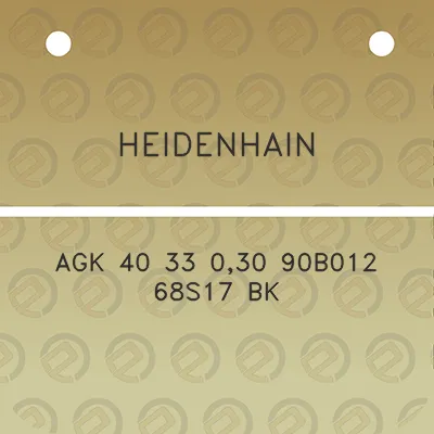 heidenhain-agk-40-33-030-90b012-68s17-bk