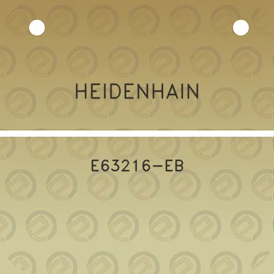 heidenhain-e63216-eb