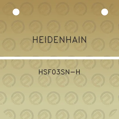 heidenhain-hsf03sn-h