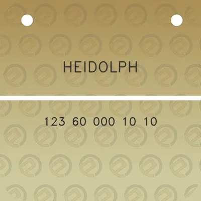 heidolph-123-60-000-10-10