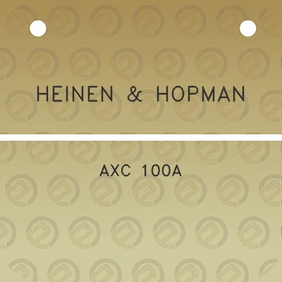 heinen-hopman-axc-100a