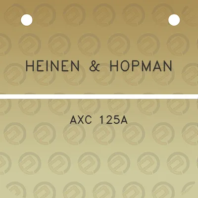 heinen-hopman-axc-125a