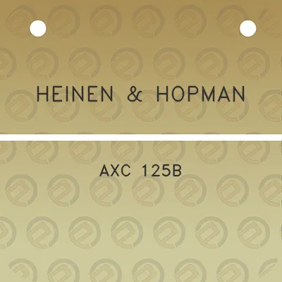 heinen-hopman-axc-125b