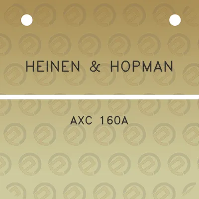 heinen-hopman-axc-160a