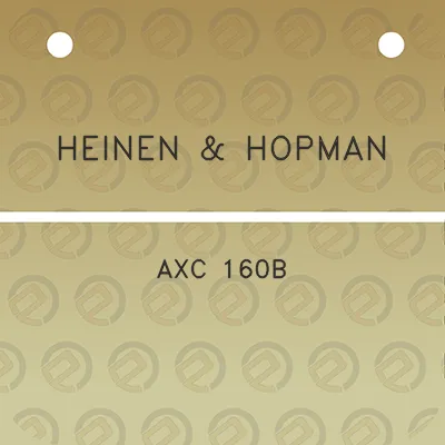 heinen-hopman-axc-160b