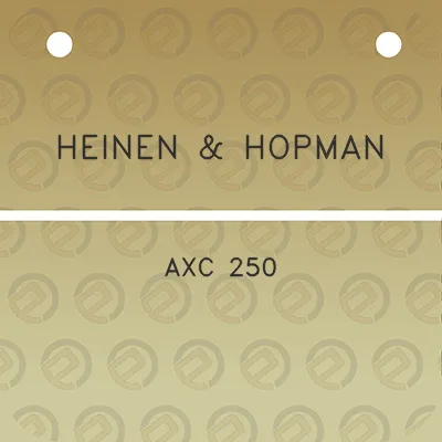 heinen-hopman-axc-250