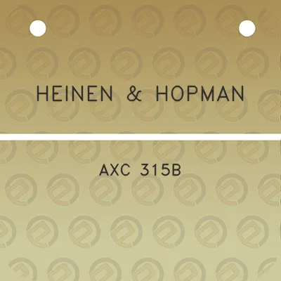 heinen-hopman-axc-315b