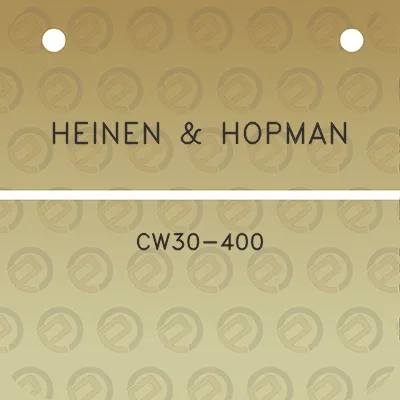 heinen-hopman-cw30-400