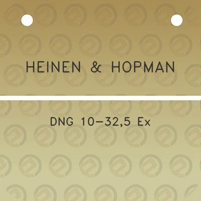 heinen-hopman-dng-10-325-ex