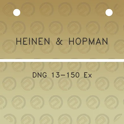 heinen-hopman-dng-13-150-ex