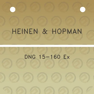 heinen-hopman-dng-15-160-ex