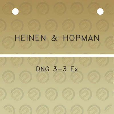 heinen-hopman-dng-3-3-ex