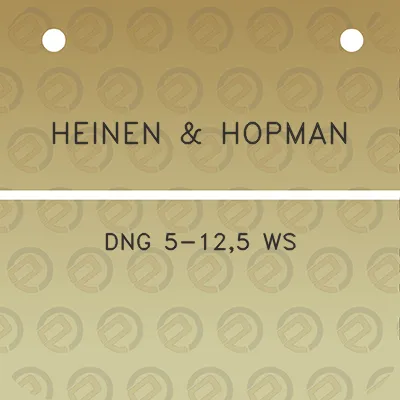 heinen-hopman-dng-5-125-ws