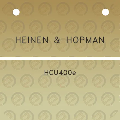 heinen-hopman-hcu400e