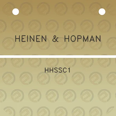 heinen-hopman-hhssc1