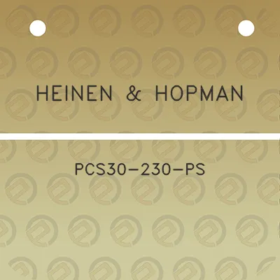 heinen-hopman-pcs30-230-ps