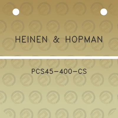 heinen-hopman-pcs45-400-cs