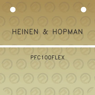 heinen-hopman-pfc100flex