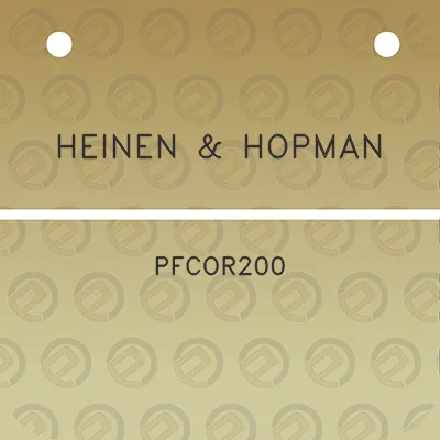 heinen-hopman-pfcor200