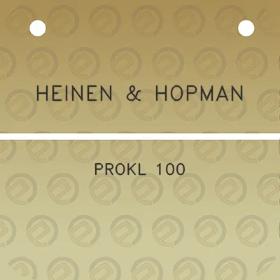 heinen-hopman-prokl-100