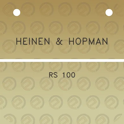 heinen-hopman-rs-100