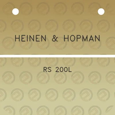 heinen-hopman-rs-200l