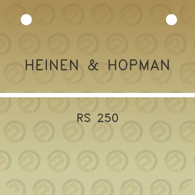 heinen-hopman-rs-250