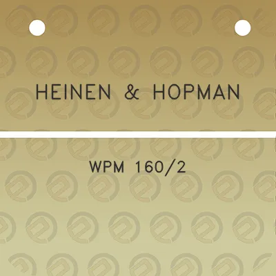 heinen-hopman-wpm-1602