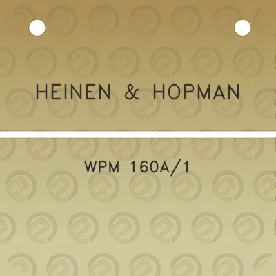 heinen-hopman-wpm-160a1