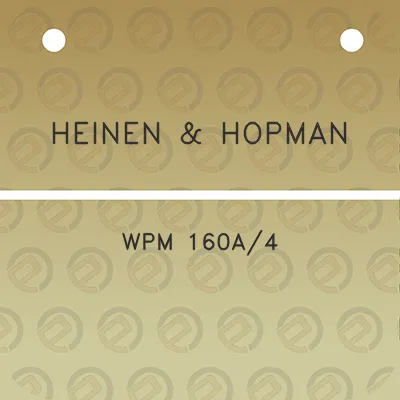 heinen-hopman-wpm-160a4