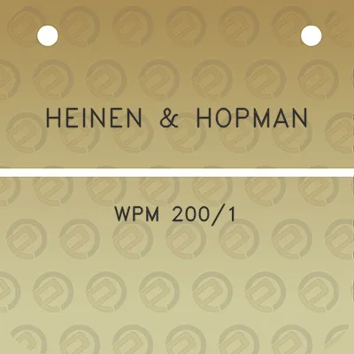 heinen-hopman-wpm-2001