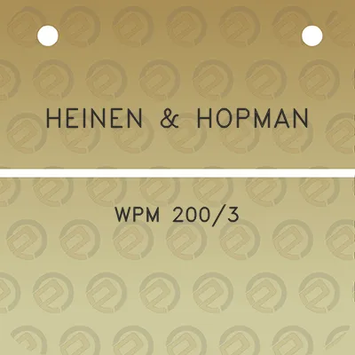 heinen-hopman-wpm-2003