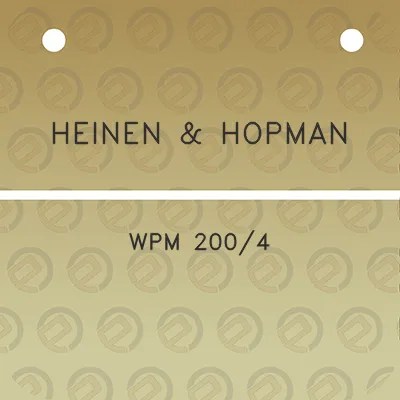 heinen-hopman-wpm-2004