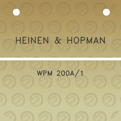 heinen-hopman-wpm-200a1