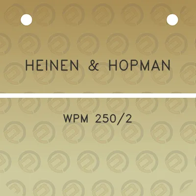 heinen-hopman-wpm-2502