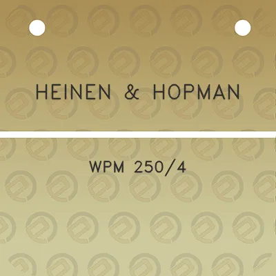 heinen-hopman-wpm-2504