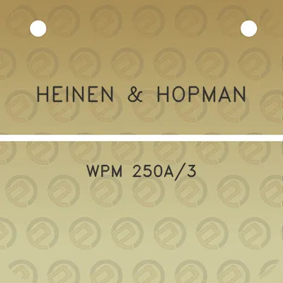 heinen-hopman-wpm-250a3