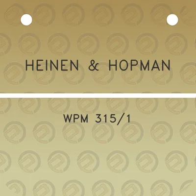 heinen-hopman-wpm-3151