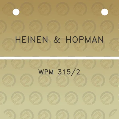 heinen-hopman-wpm-3152